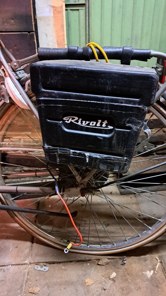 Elektrische fiets jaren 70 12 volt, Ophalen, Gebruikt, Minder dan 30 km per accu, Overige merken