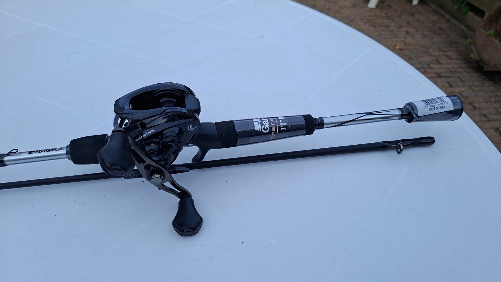 Abu Garcia reel hengel. Nieuw., Watersport en Boten, Hengelsport | Roofvissen, Ophalen of Verzenden, Nieuw, Molen