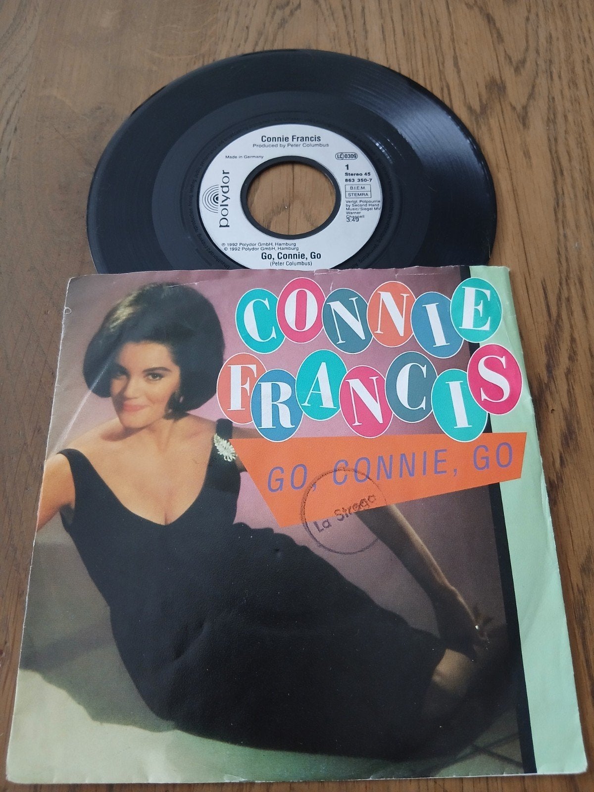 VINYL SINGLE CONNIE FRANCIS  1992, Overige formaten, Ophalen of Verzenden, Zo goed als nieuw, Poprock