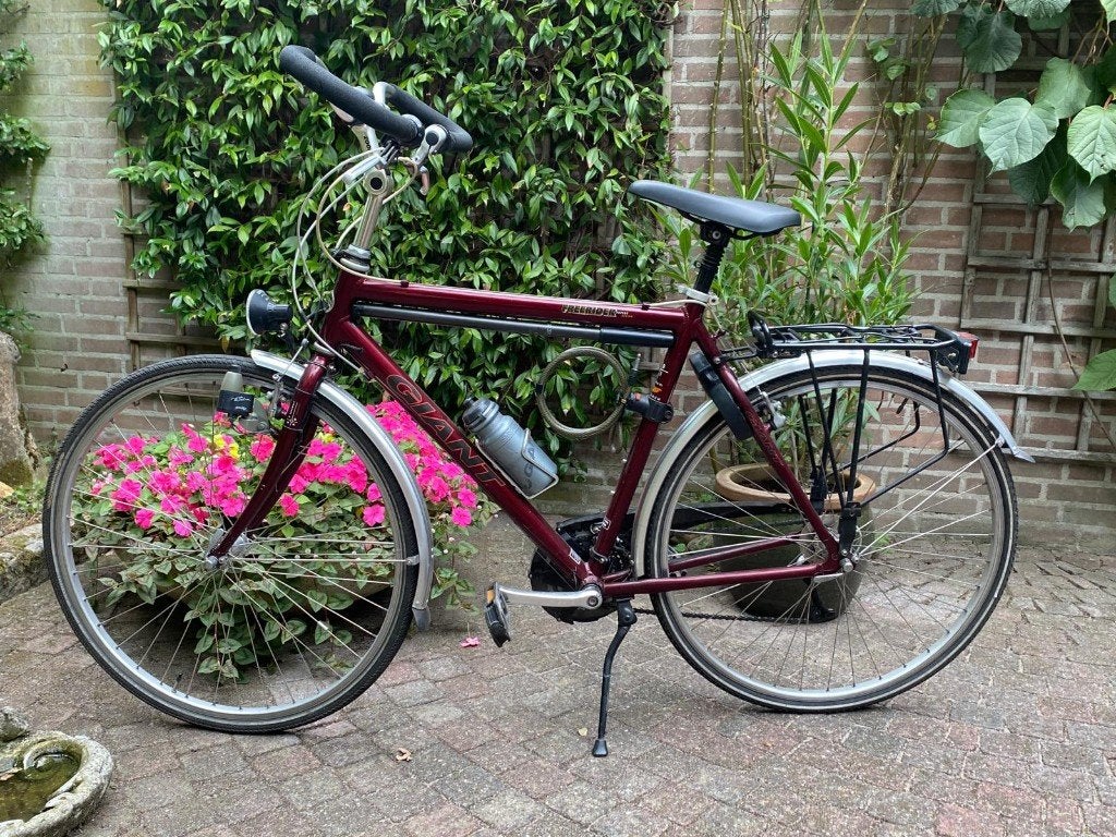Heren fiets, Fietsen en Brommers, Ophalen, Gebruikt, Velgrem, Versnellingen