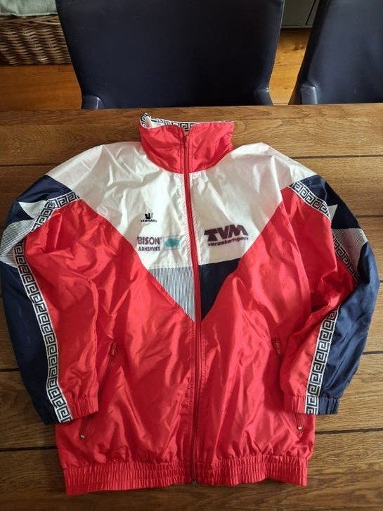 Vintage Vermarc TVM Wielerjack Maat L zeldzaam, Maat 52/54 (L), Meerkleurig, Vermarc, Ophalen of Verzenden