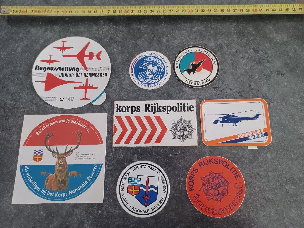 stickers luchtmacht politie Natres, Verzamelen, Stickers, Ophalen of Verzenden, Zo goed als nieuw