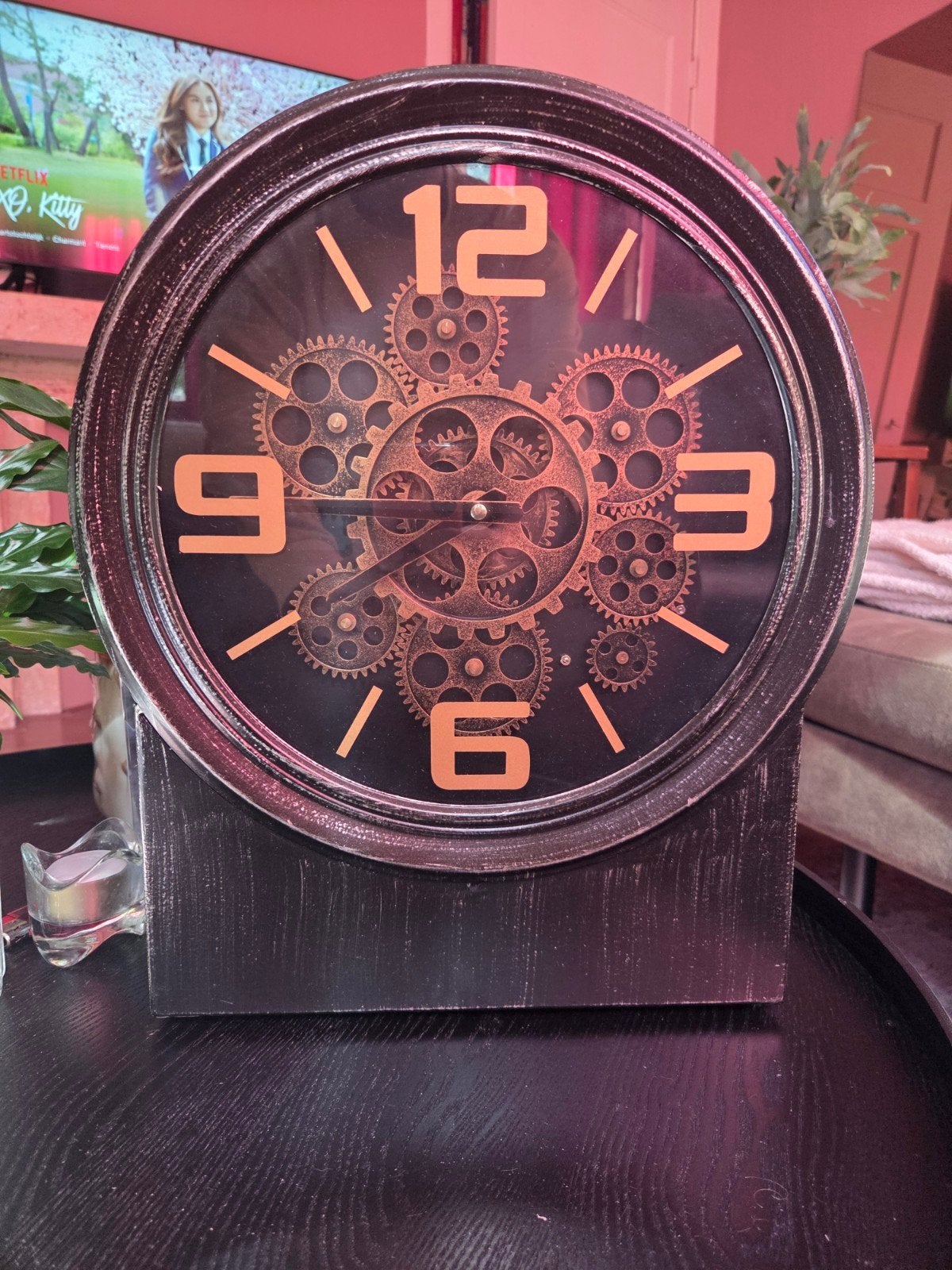 Mooie aparte klok, Ophalen of Verzenden, Zo goed als nieuw, Wandklok