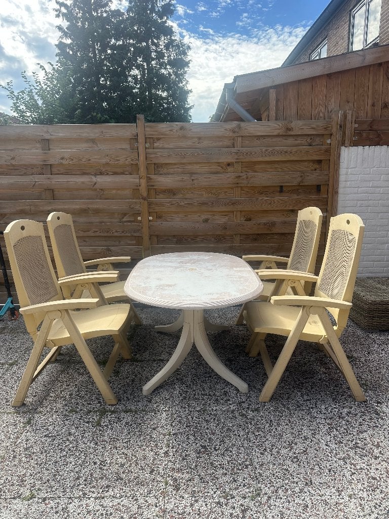 Hartman Prestige tuinset, Tuin en Terras, Tuinsets en Loungesets, Ophalen, 4 zitplaatsen, Kunststof, Gebruikt