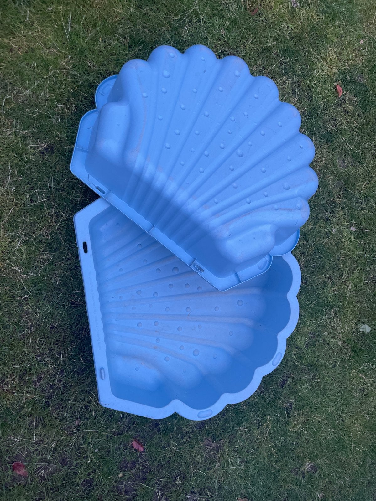 Zandbak schelp - Blauw, Kinderen en Baby's, Speelgoed | Buiten | Zandbakken, Ophalen, Gebruikt