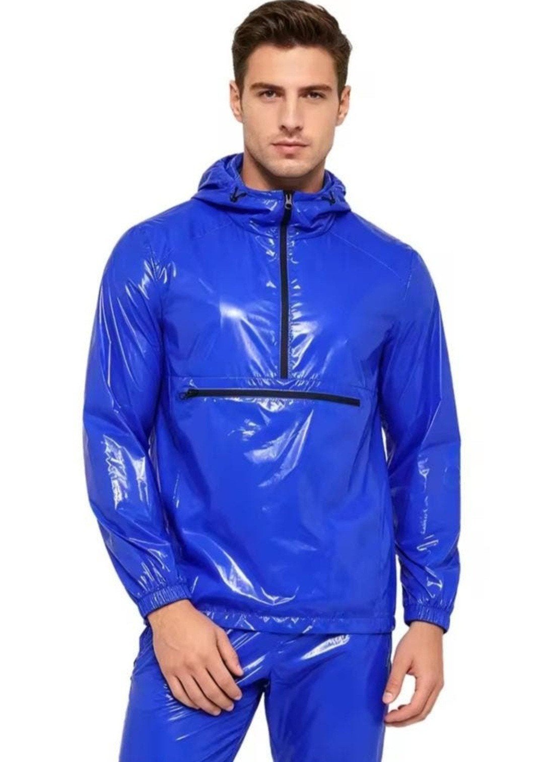 Mooie Wetlook Top met Capuchon, tm 3XL, Verzenden, Nieuw