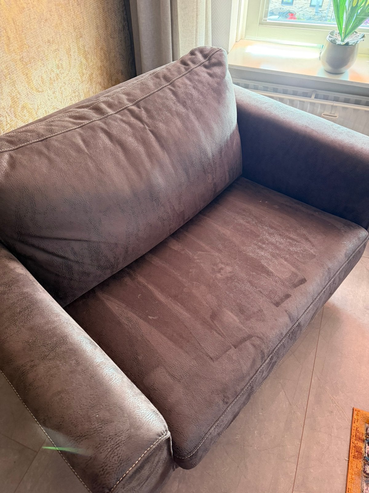 Loveseat bank, Ophalen, Tweepersoons, Zo goed als nieuw, Minder dan 150 cm