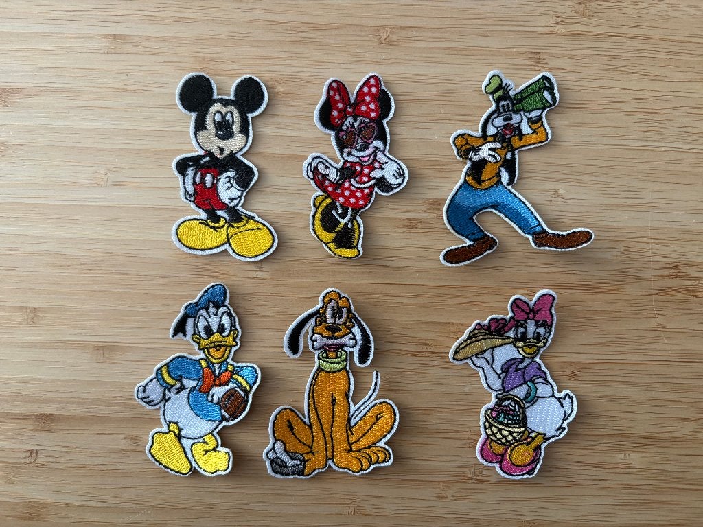 Patch disney Mickey, Minnie, Donald Duck, Goofy, Katrien, Verzenden, Nieuw