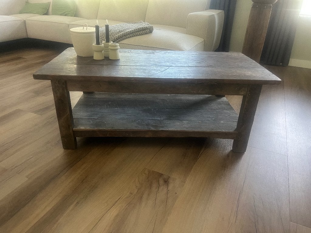 Stoere salontafel, Ophalen, 100 tot 150 cm, Landelijk Stoer, 50 tot 100 cm