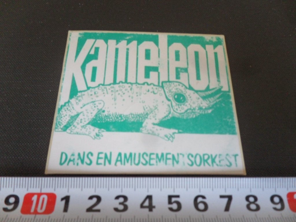 sticker KAMELEON  Dans en amusementsorkest, Verzamelen, Ophalen of Verzenden, Zo goed als nieuw