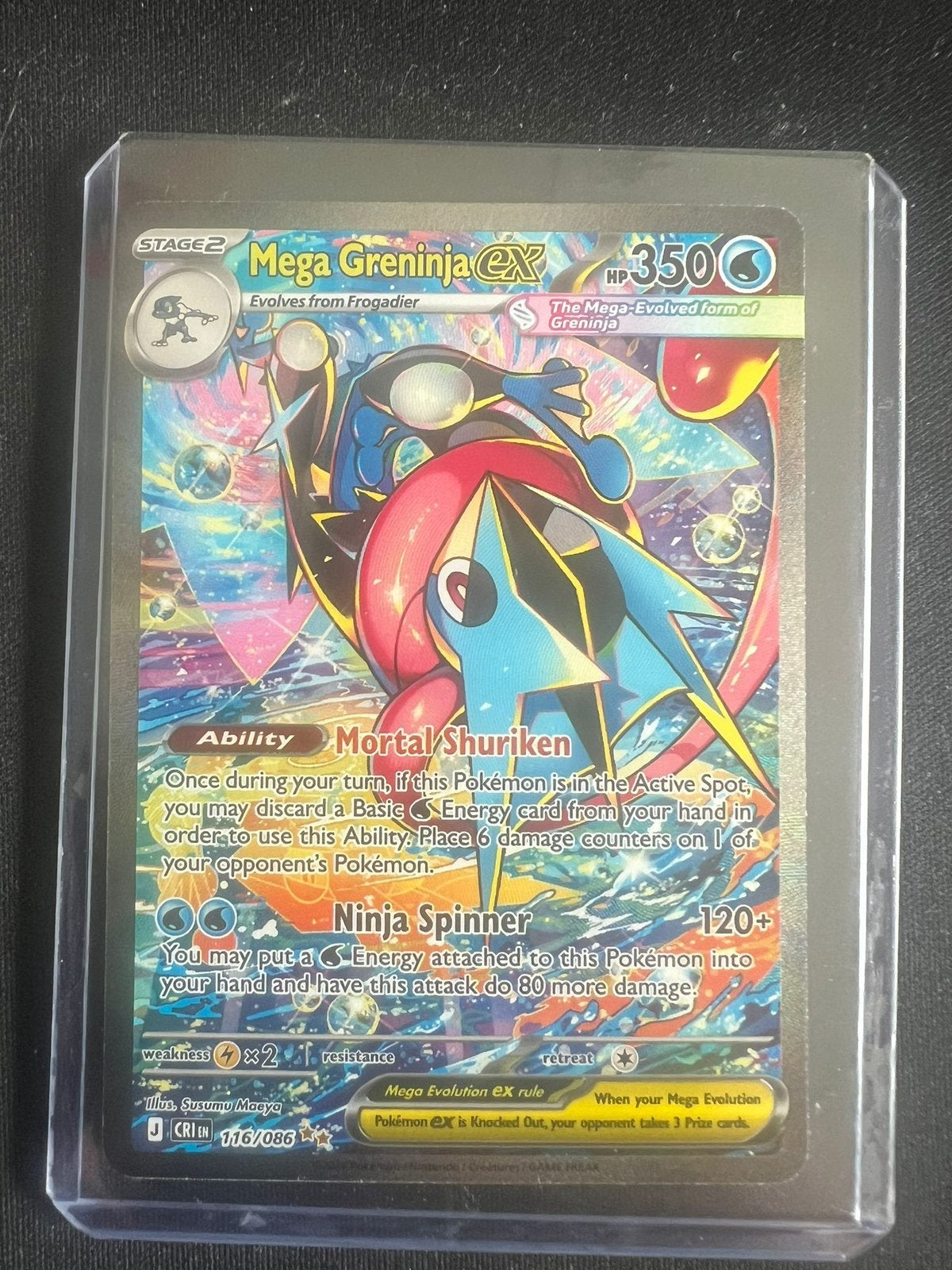 Mega greninja ex, Ophalen of Verzenden, Nieuw, Losse kaart