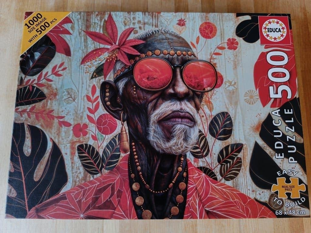500 XL grote stukjes Educa legpuzzel 1, Ophalen of Verzenden, 500 t/m 1500 stukjes, Zo goed als nieuw, Legpuzzel