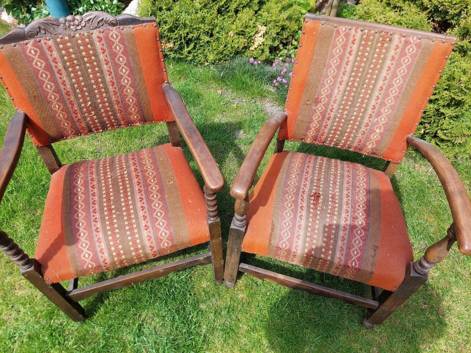 2 oude stoeltjes, Ophalen of Verzenden