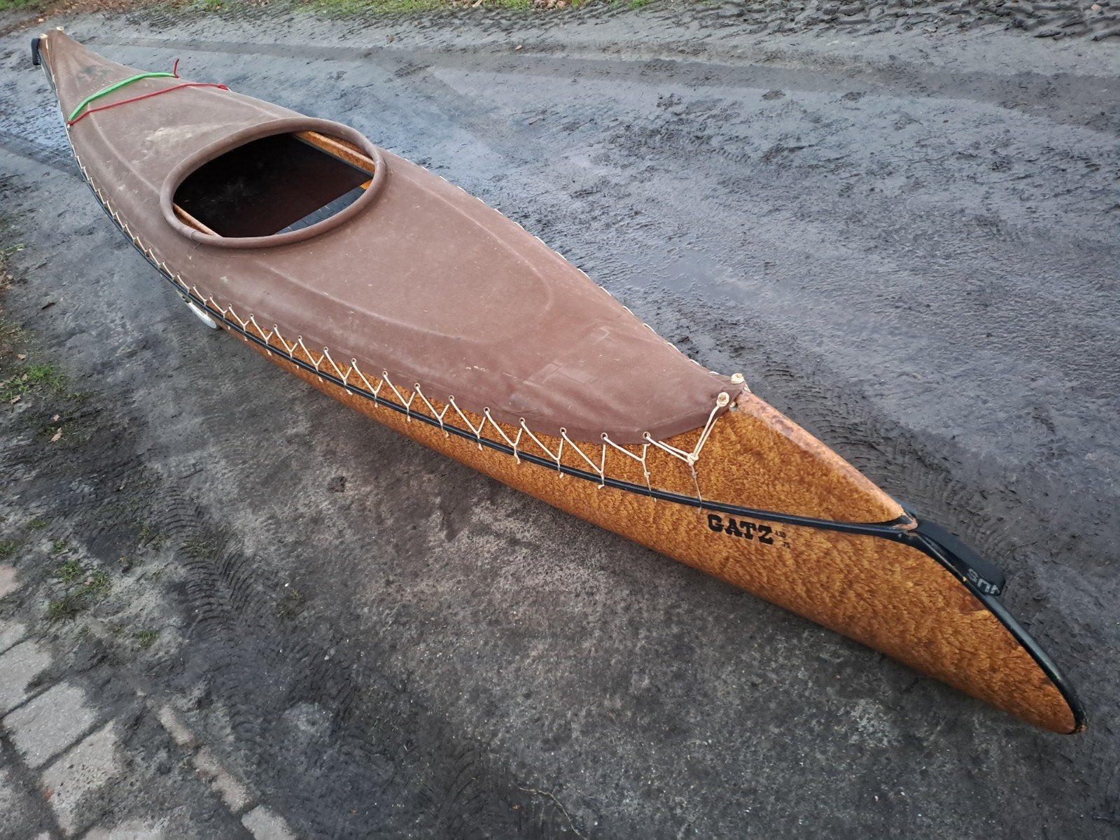 solo canadese gatz yaqui in goede staat, Watersport en Boten, Ophalen, Gebruikt, 1-persoons