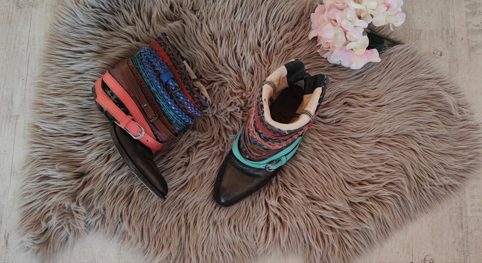 Laarsjes boho size 38/39, Kleding | Dames, Schoenen, Ophalen of Verzenden, Zo goed als nieuw, Zwart