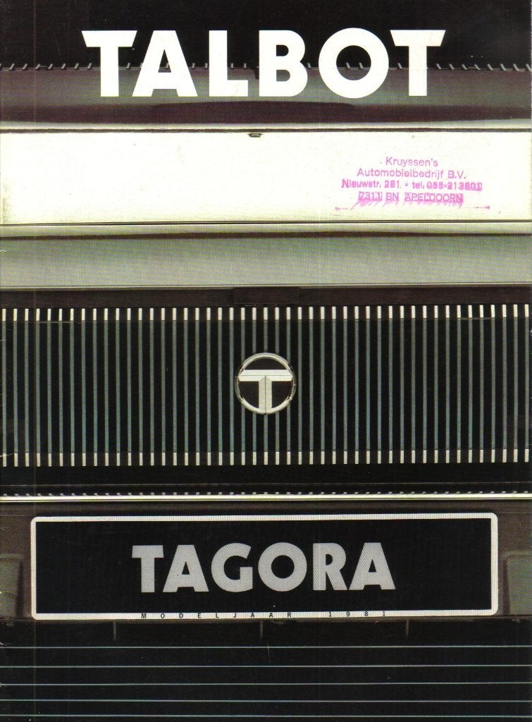 Folder Talbot Tagora 1981, Ophalen of Verzenden, Gelezen, Overige merken