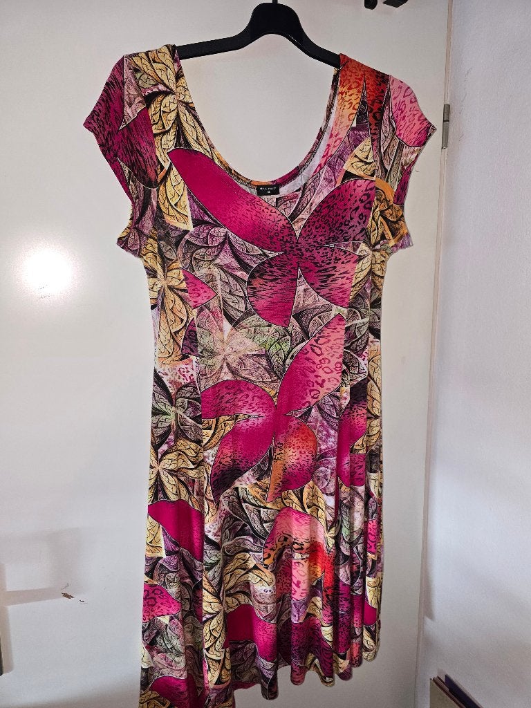 Fleurige jurk, maat XL, Kleding | Dames, Jurken, Meerkleurig, Maat 46/48 (XL) of groter, Nieuw, Ophalen of Verzenden