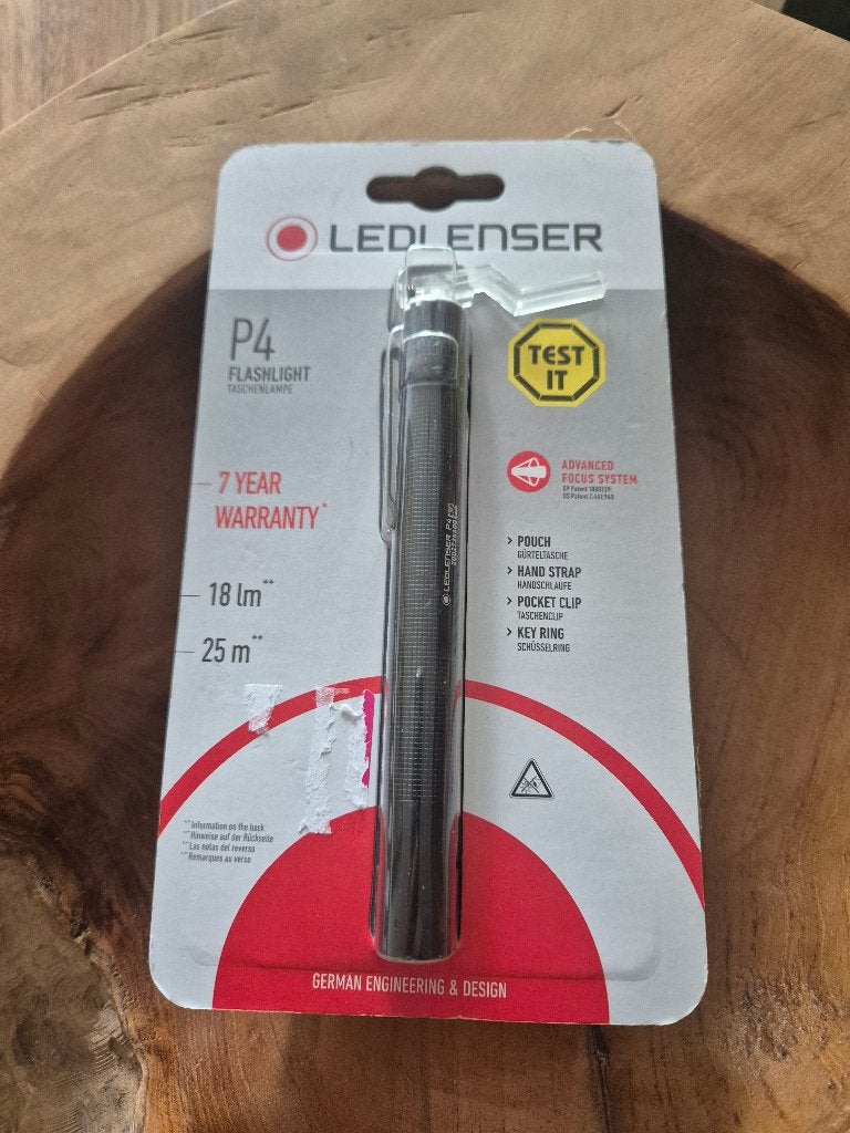 Ledlenser 8404TP P4 Slimline LED-zaklamp (nieuw), Zaklamp, Nieuw, Ophalen of Verzenden, Ledlenser