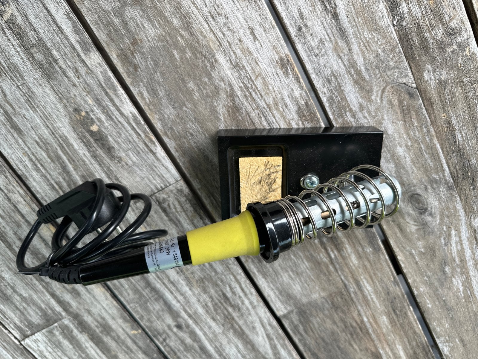 Soldeerbout met standaard - 230V 30W, Doe-het-zelf en Verbouw, Gereedschap | Handgereedschap, Ophalen, Gebruikt, Overige typen