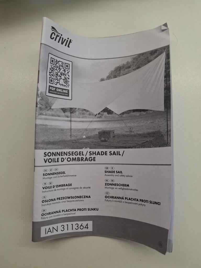 Zonnescherm Tarp Zonneluifel, Ophalen of Verzenden, Gebruikt
