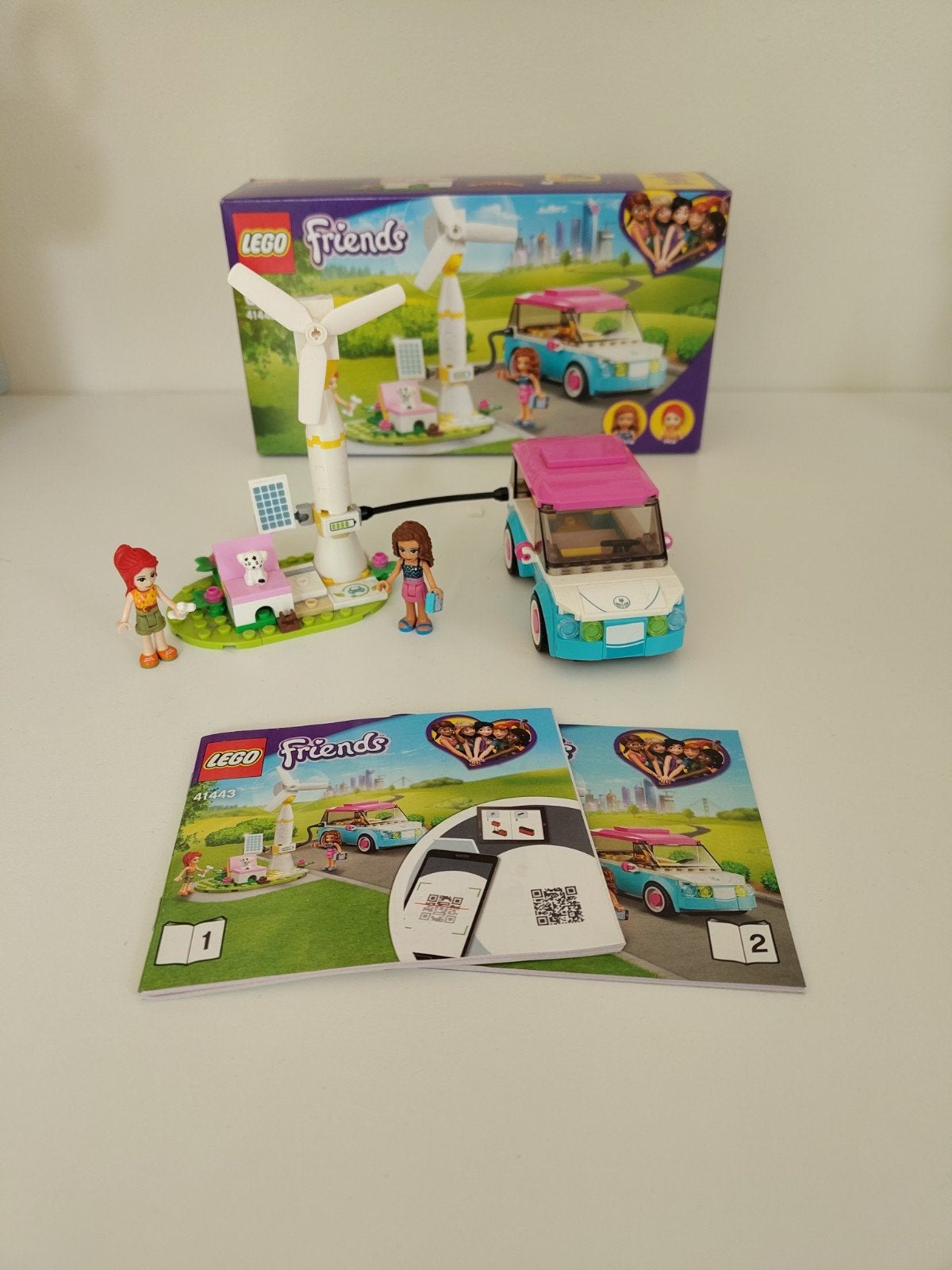 LEGO Friends Olivia's elektrische auto 41443, Ophalen of Verzenden, Zo goed als nieuw