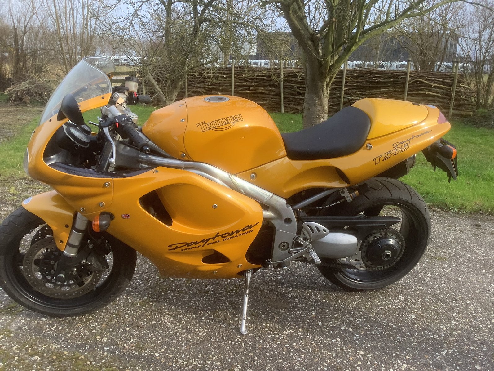 Triumph Daytona T595, 1997, 4100 km, 1ste eigenaar RIJKLAAR!, Occasion, 3 cilinders, Meer dan 35 kW, 955 cc