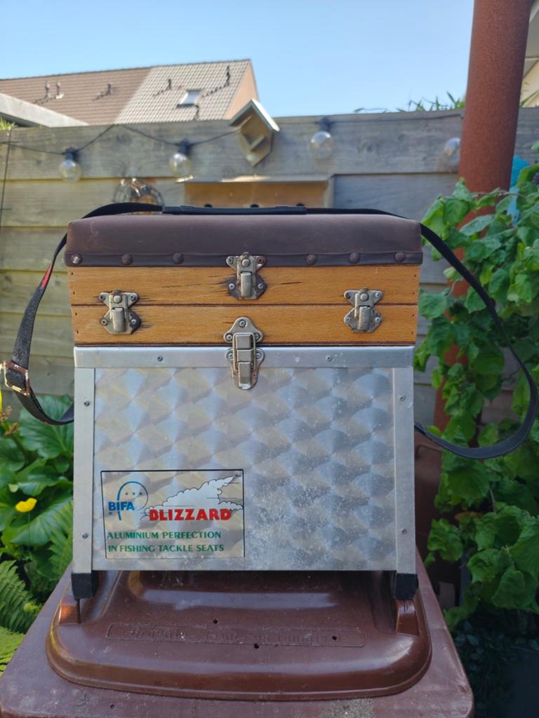 Bifa Blizzard Viskoffer / Visstoel - Aluminium & Hout, Ophalen, Koffer of Tas