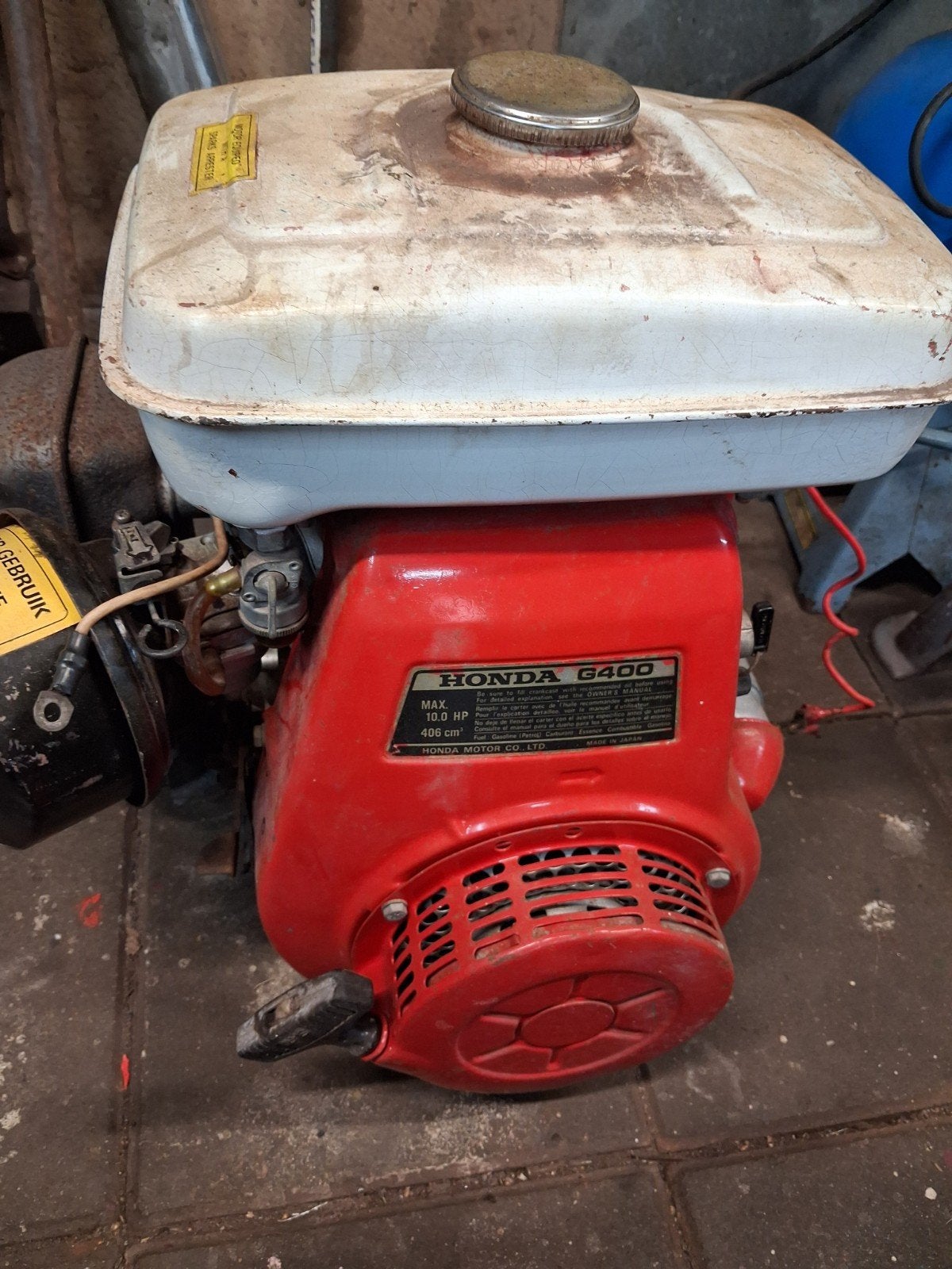 Honda g400 10 pk benzinemotor minitrekker tuintrekker, Ophalen, Benzinemotor, 1800 rpm of meer