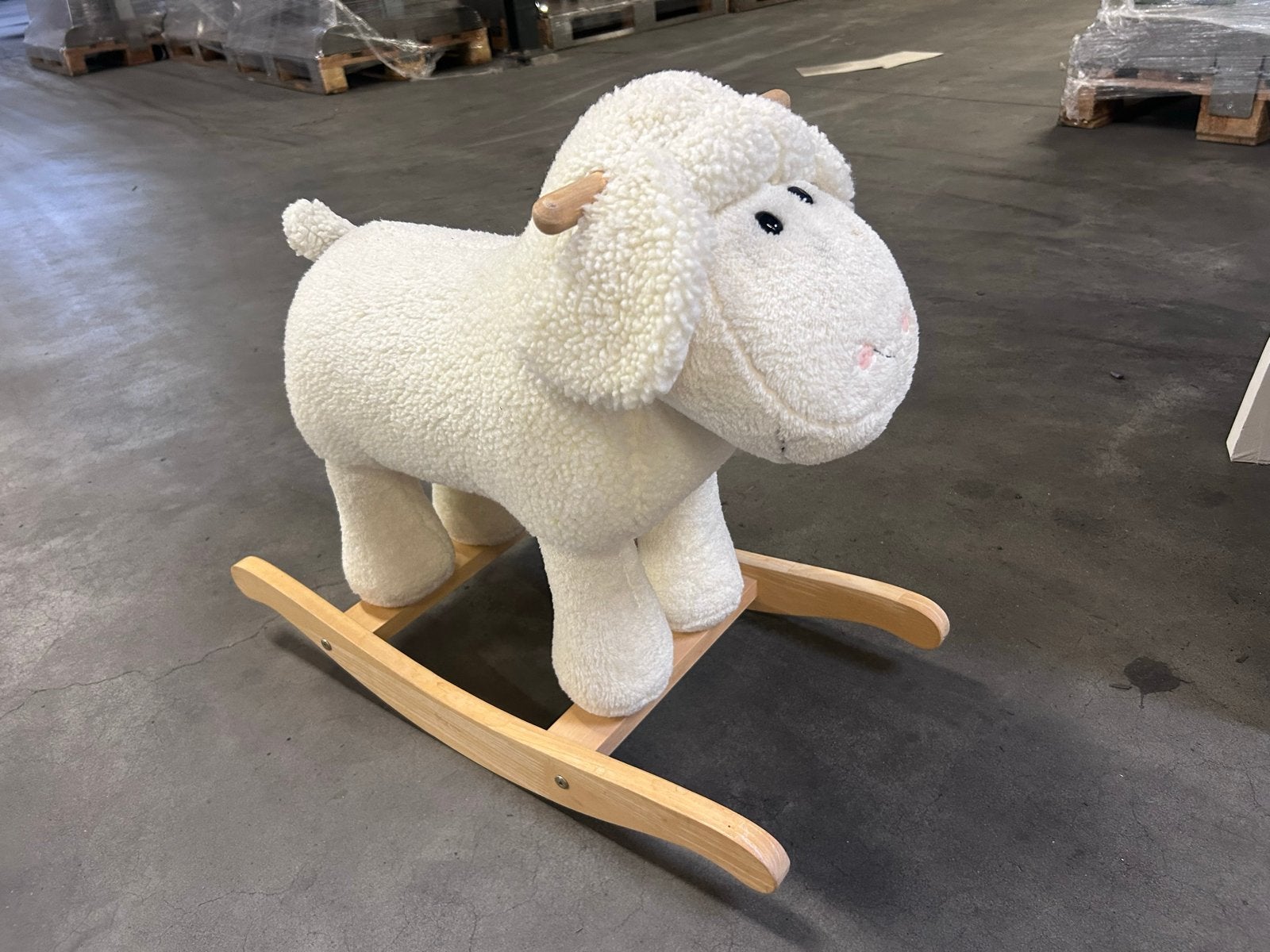 Schattig schaap schommelpaard voor kinderen, Ophalen of Verzenden, Gebruikt, Jongen of Meisje