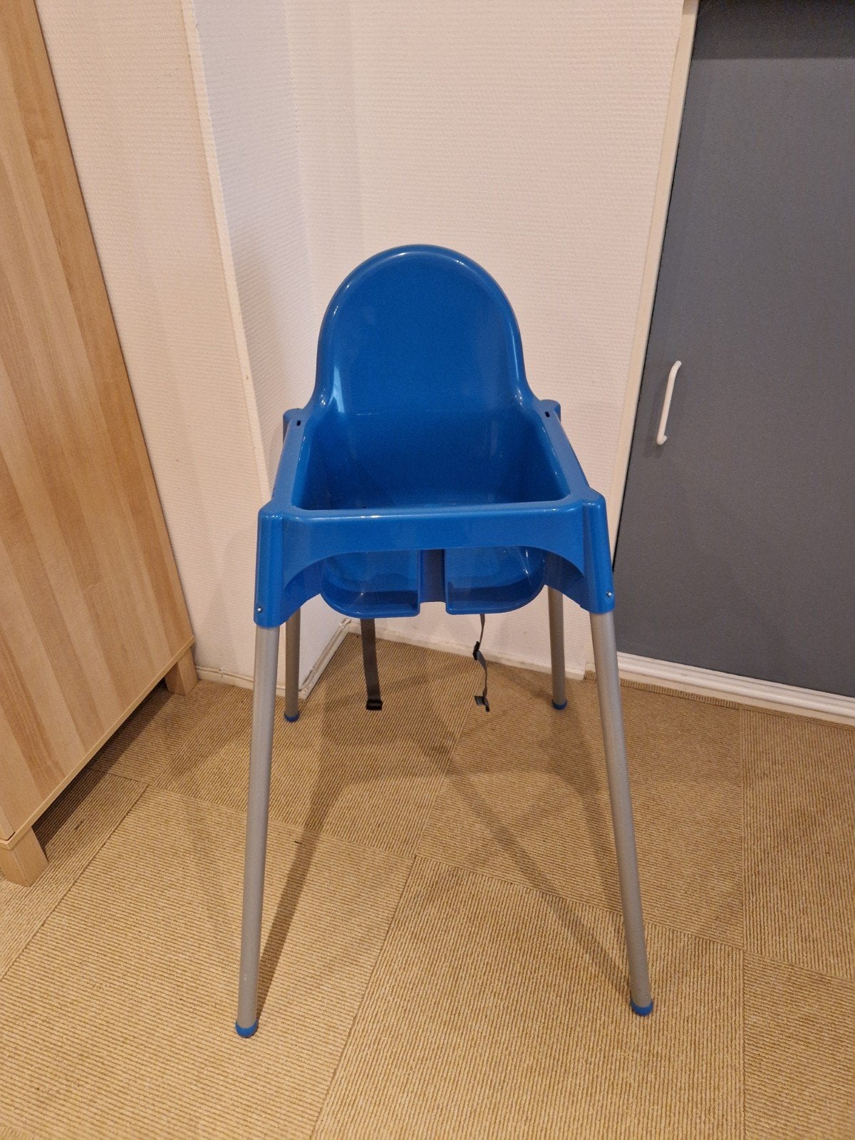IKEA Antilop kinderstoel - blauw, Ophalen, Gebruikt, Overige typen, Gordel(s)