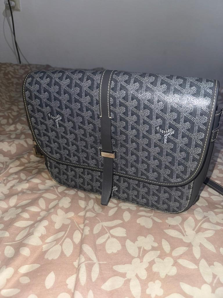 Goyard Belvédère MM – Gris Clair, Sieraden, Tassen en Uiterlijk, Tassen | Schoudertassen, Ophalen of Verzenden, Zo goed als nieuw