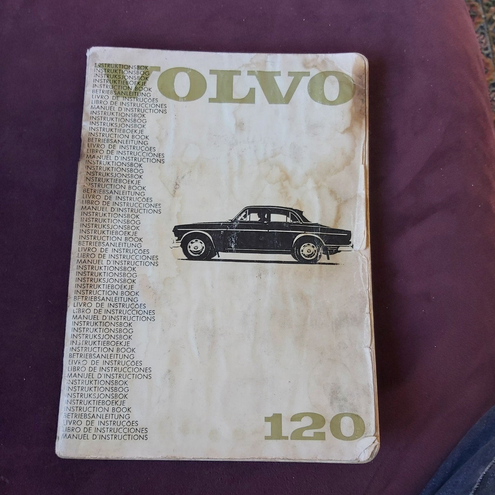 Instructieboek Volvo 120, Ophalen of Verzenden