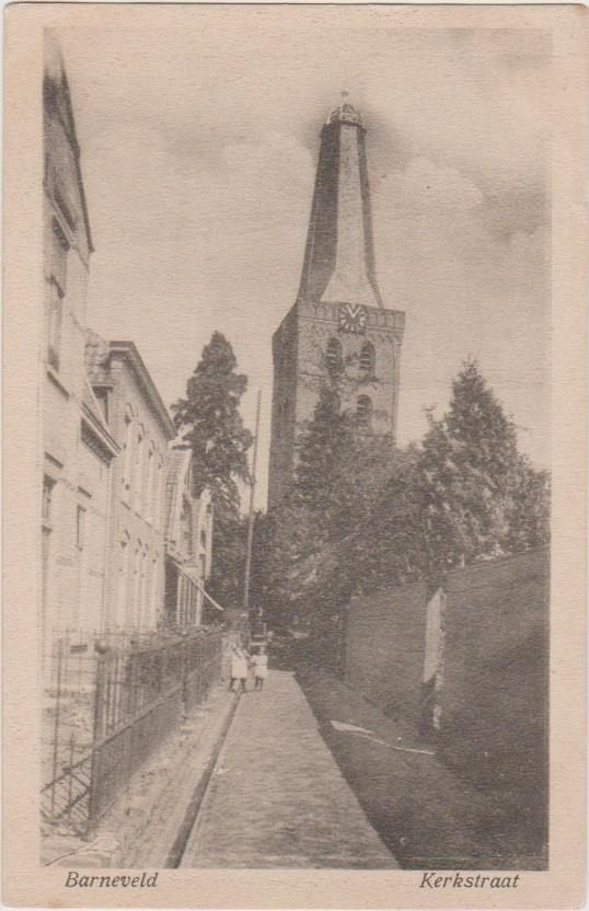 Barneveld (Gld) Kerkstraat ca. 1930 (?), Ophalen, 1920 tot 1940, Ongelopen, Gelderland