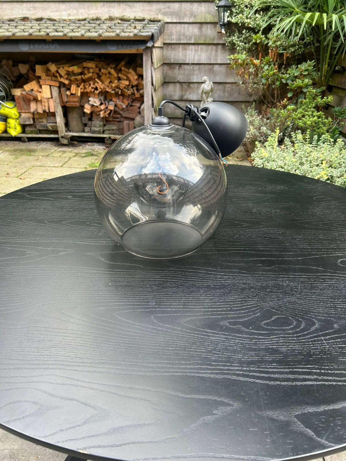 Ikea lamp met bol zo goed als nieuw, Ophalen, Zo goed als nieuw, E27 (groot)
