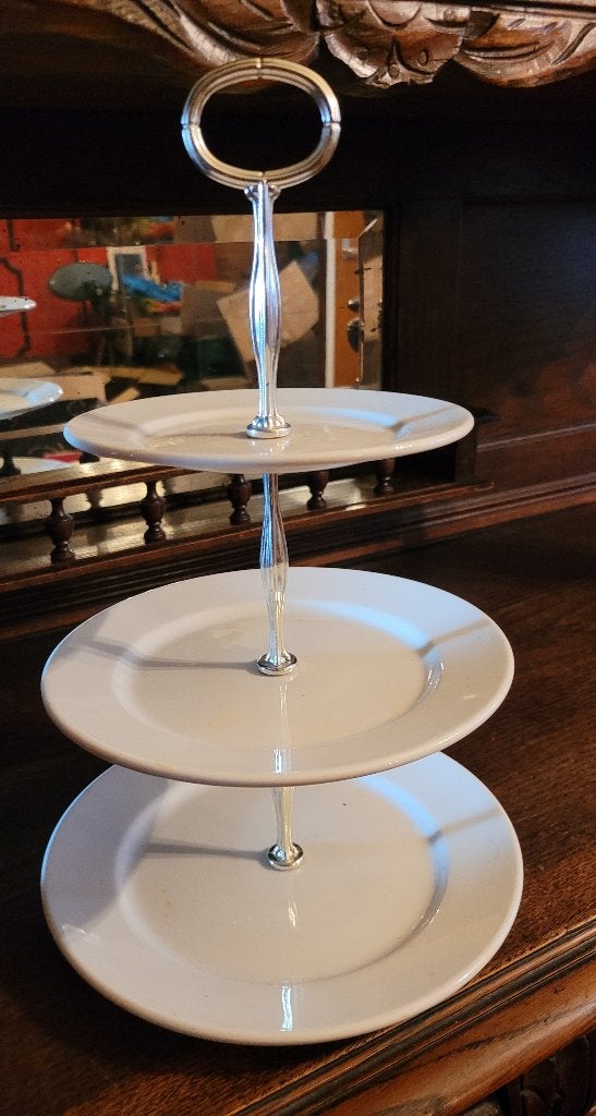 Dudson Finest Vitrified 3 lay etagere uit Stoke-on-Trent., Ophalen of Verzenden