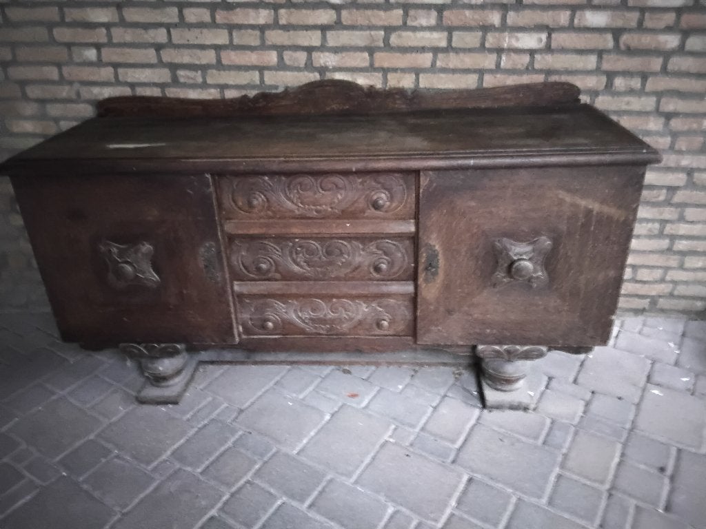 Dressoir, Huis en Inrichting, Kasten | Dressoirs, Ophalen, Gebruikt, 150 tot 200 cm, Eikenhout