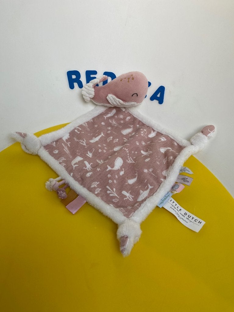 K1832 little dutch doekje met walvis roze, Kinderen en Baby's, Speelgoed | Knuffels en Pluche, Ophalen of Verzenden, Overige typen