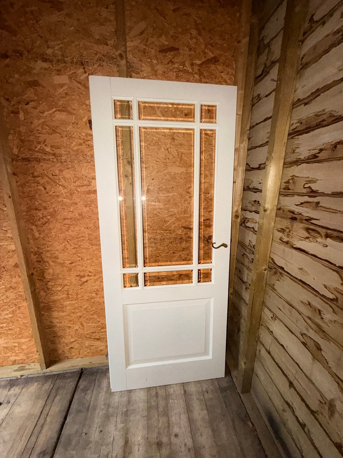 Binnendeur met glaspanelen, Ophalen, Gebruikt, 80 tot 100 cm, Binnendeur