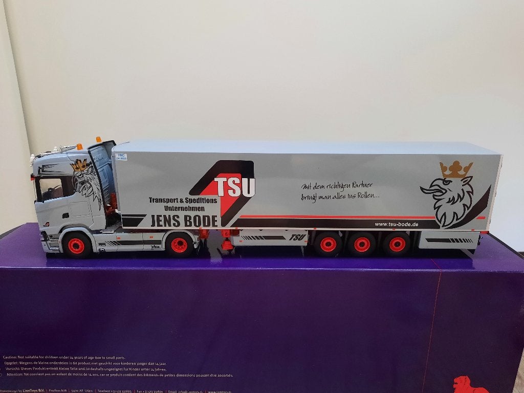 Scania Jens Bode Tekno, Hobby en Vrije tijd, Modelauto's | 1:50, Ophalen of Verzenden, Zo goed als nieuw, Bus of Vrachtwagen, Tekno