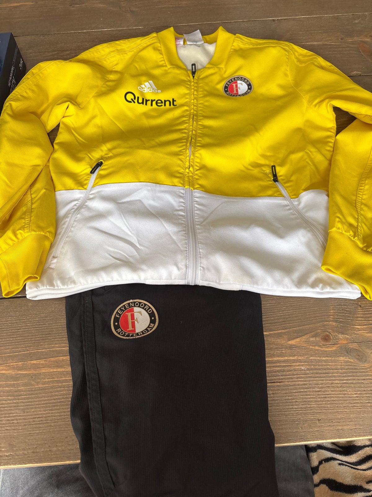 Feyenoord Trainingspak Maat 152 - Adidas Qurrent, Kinderen en Baby's, Kinderkleding | Maat 152, Ophalen, Gebruikt, Jongen of Meisje