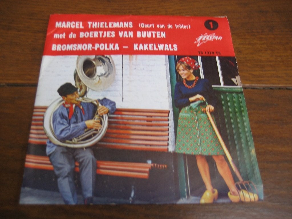 Telstar single de boertje v buiten, Ophalen of Verzenden, Gebruikt, 7 inch, Nederlandstalig