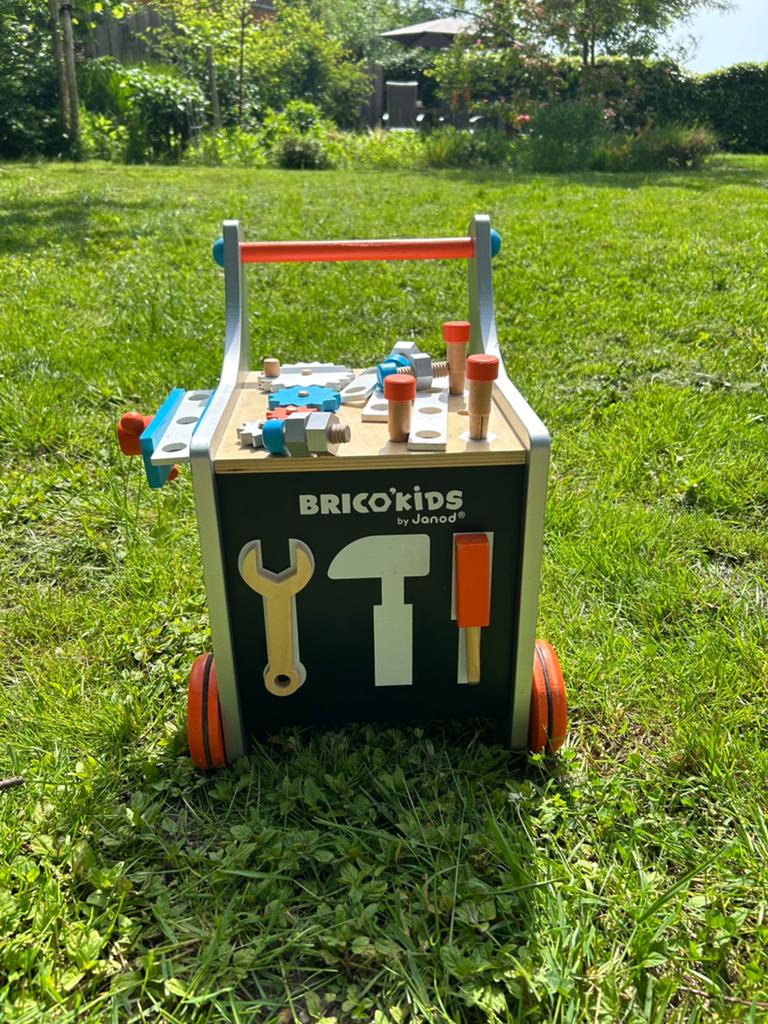 Janod loopkarretje klussen, Kinderen en Baby's, Ophalen, Gebruikt, Duw- of Trekspeelgoed