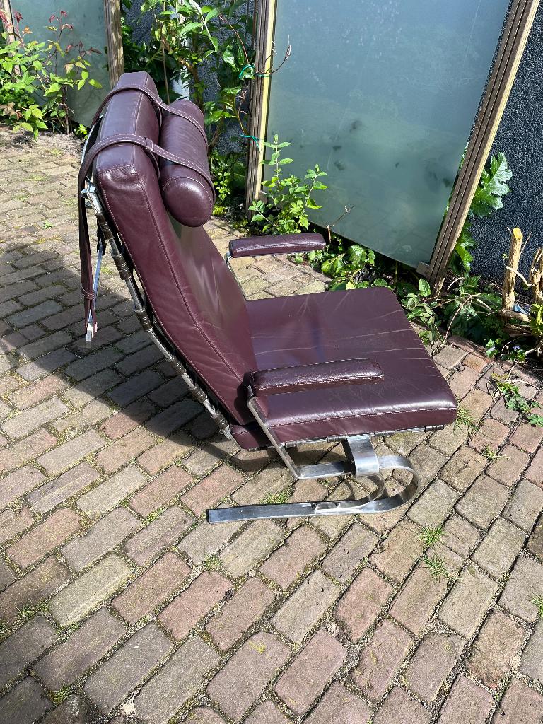 COR Kjaerholm stijl Danish Design Deens Brutalisme Vintage, Ophalen, Minder dan 50 cm, Gebruikt, Leer