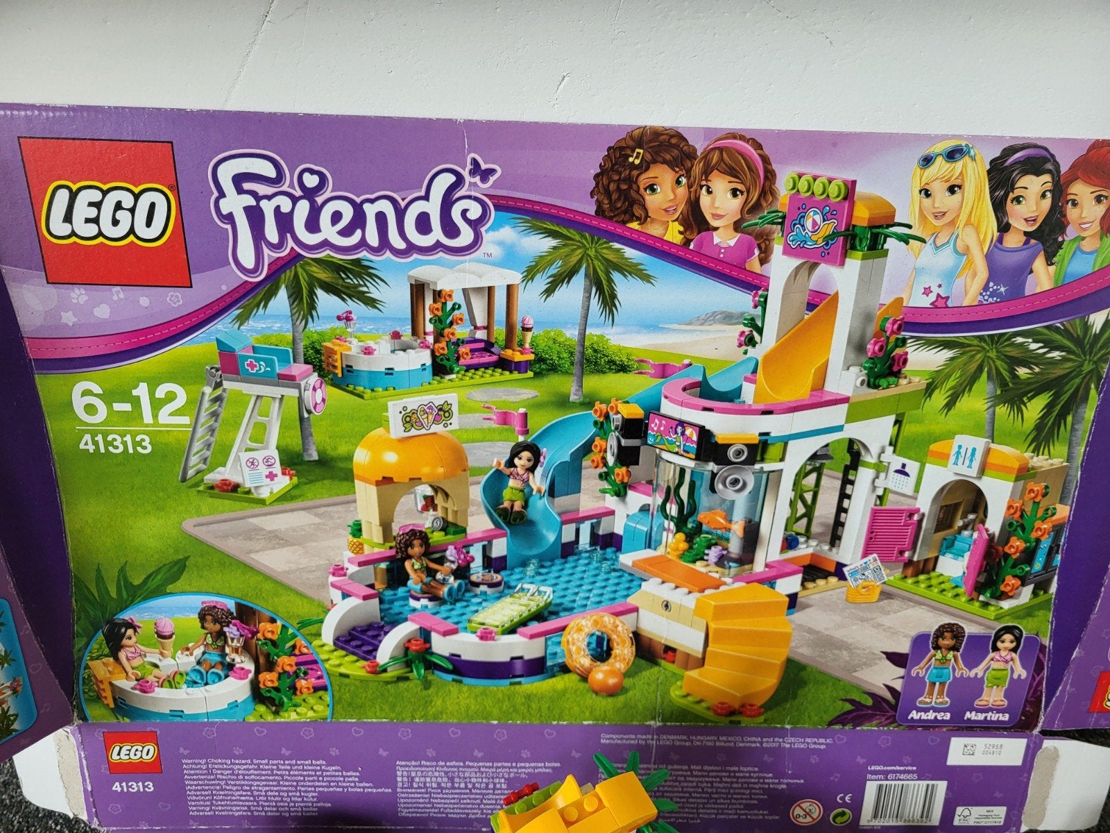 Lego Friends 41313 Heartlake Summer Pool (mist trap), Gebruikt, Lego, Friends, Ophalen of Verzenden