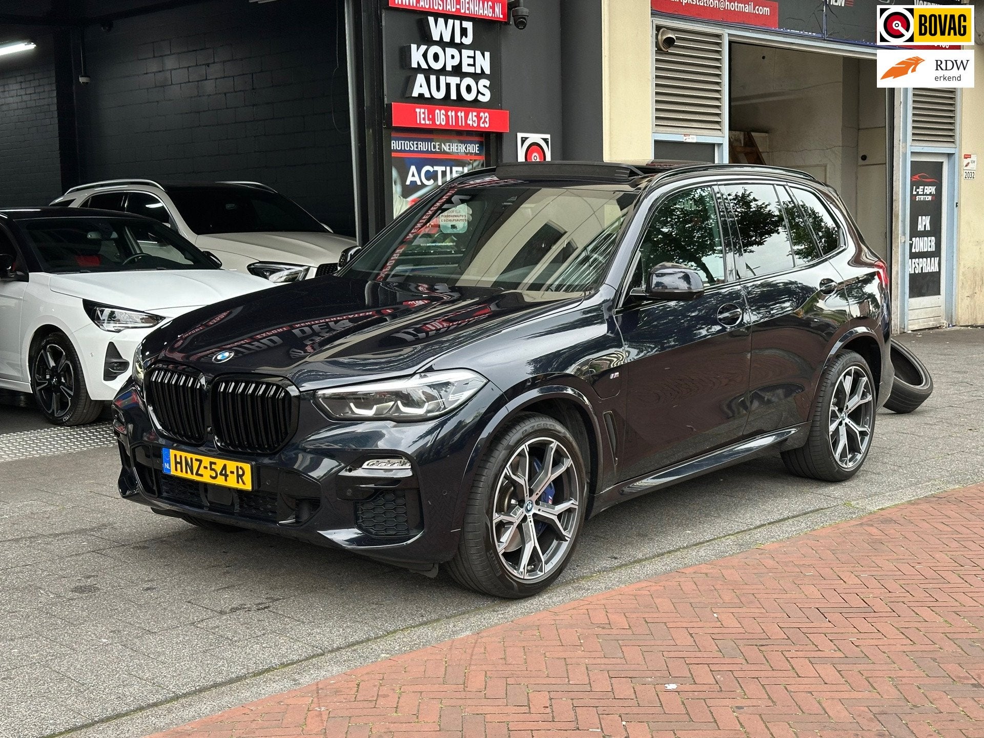 BMW X5 XDrive45e High Executive M-Pakket Camera Carplay Pano, Gebruikt, Zwart, Vierwielaandrijving, Hybride Elektrisch/Benzine