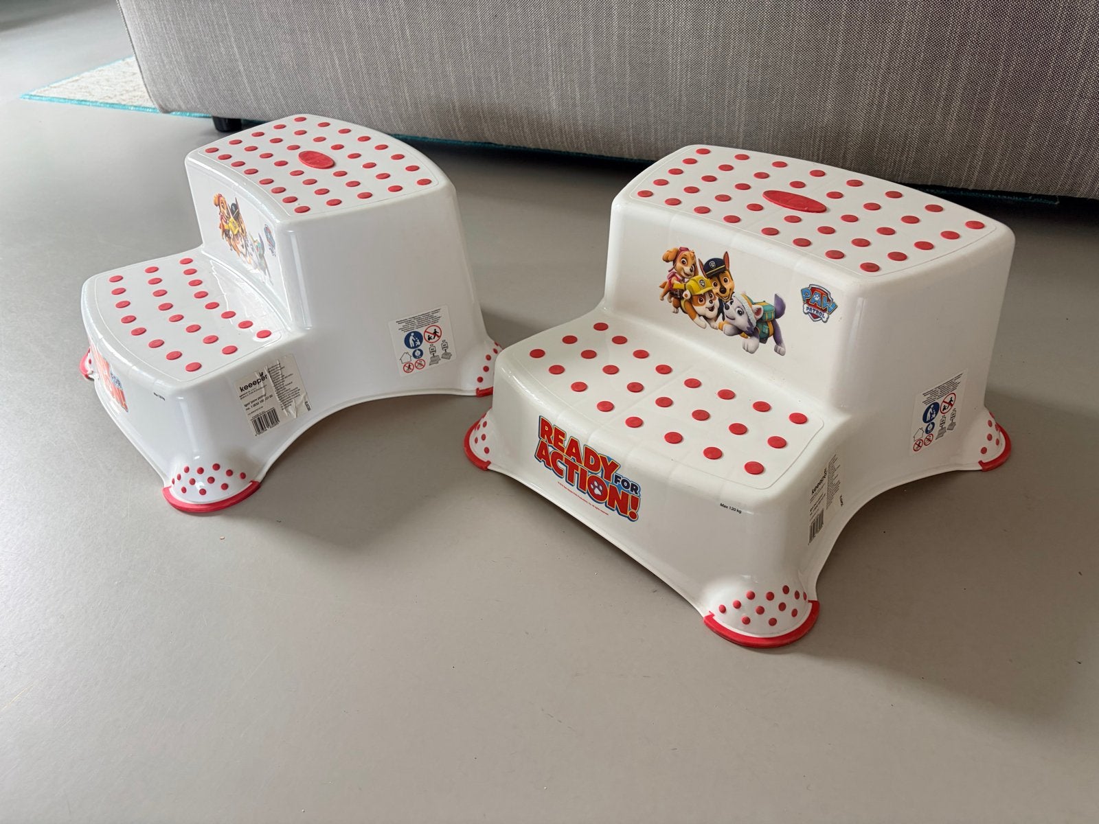 2 stuks Paw Patrol 2-trede opstapjes, Ophalen, Gebruikt