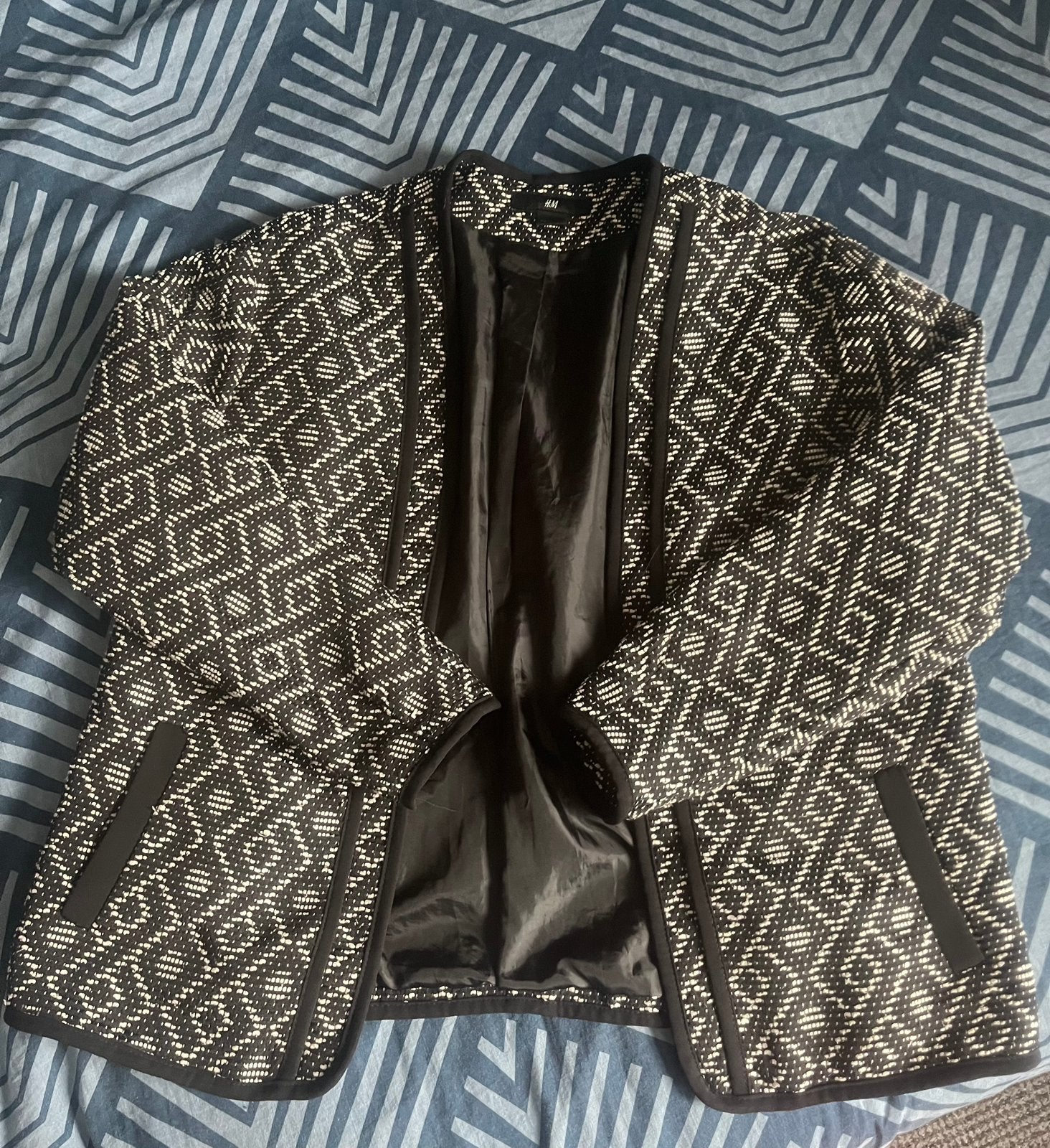 H&M tussenjas maat S, oversized, perfecte staat, Ophalen of Verzenden, Zo goed als nieuw, Maat 36 (S), Zwart