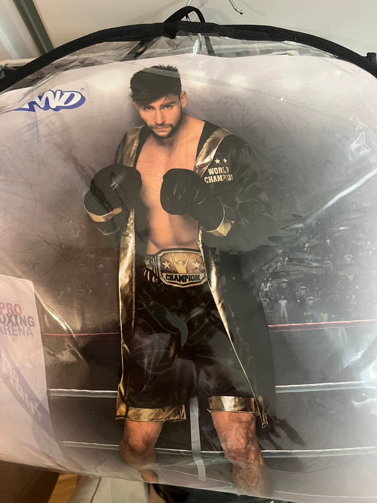 6x boxing champion outfit - kleding, Ophalen of Verzenden, Zo goed als nieuw, Carnaval