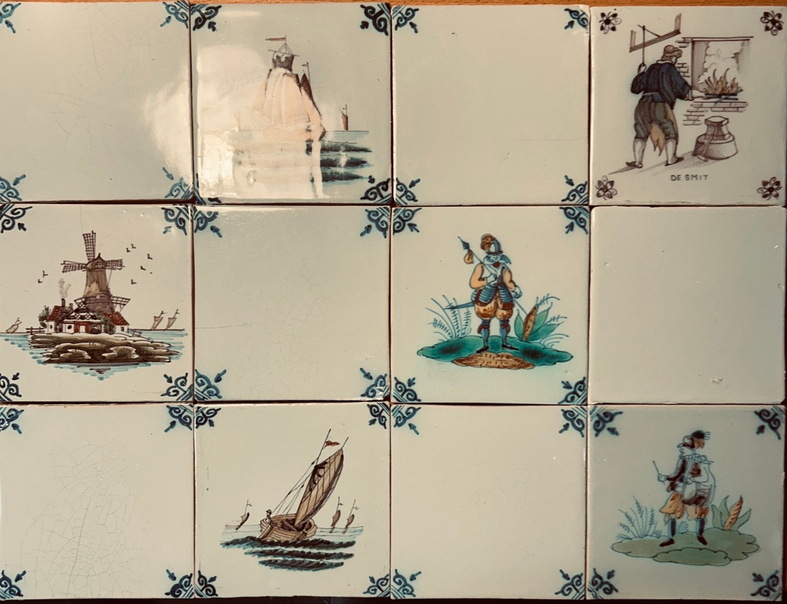 Authentieke afbeeldingen en witjes , Tichelaar Makkum, Antiek en Kunst, Ophalen of Verzenden