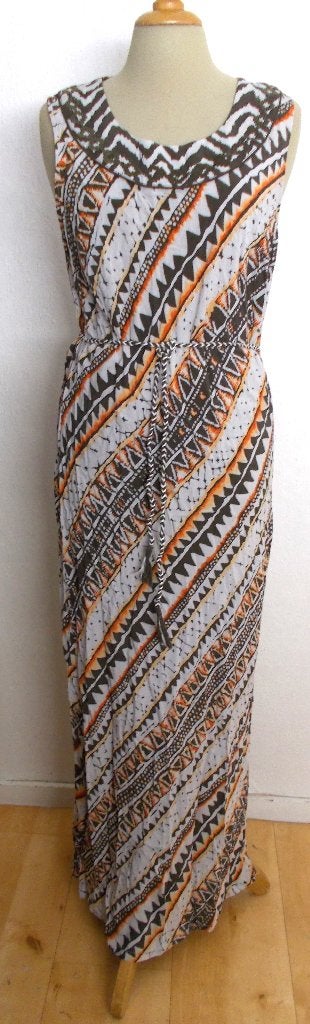 Maxi ethnic look print jurk van Malvin! M, Maat 38/40 (M), Zo goed als nieuw, Onder de knie, Meerkleurig